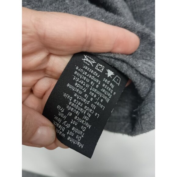 Omni-Wool Mens Base Layer T-Shirt Large Gray Wool Blend Long Sleeve Pullover - Picture 6 of 8